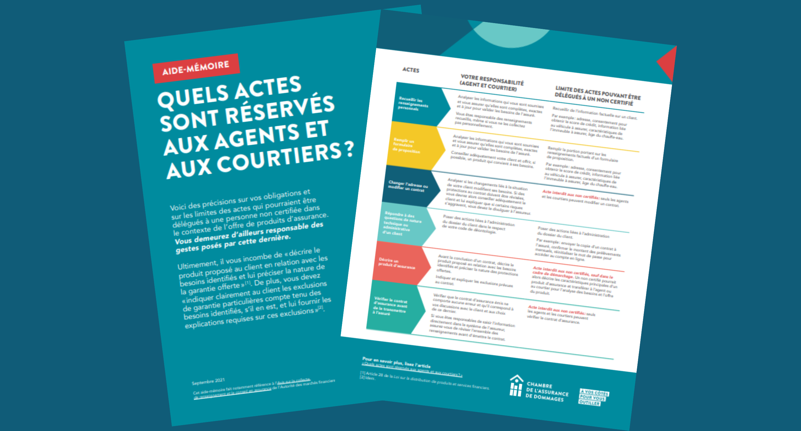 Nouvel aidemémoire pour résumer les actes réservés aux agents et courtiers Chambre de l Nouvel aidemémoire pour résumer les actes réservés aux agents et courtiers Chambre de l